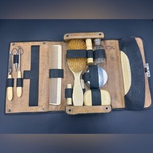 Vintage Men's Leather Grooming Kit